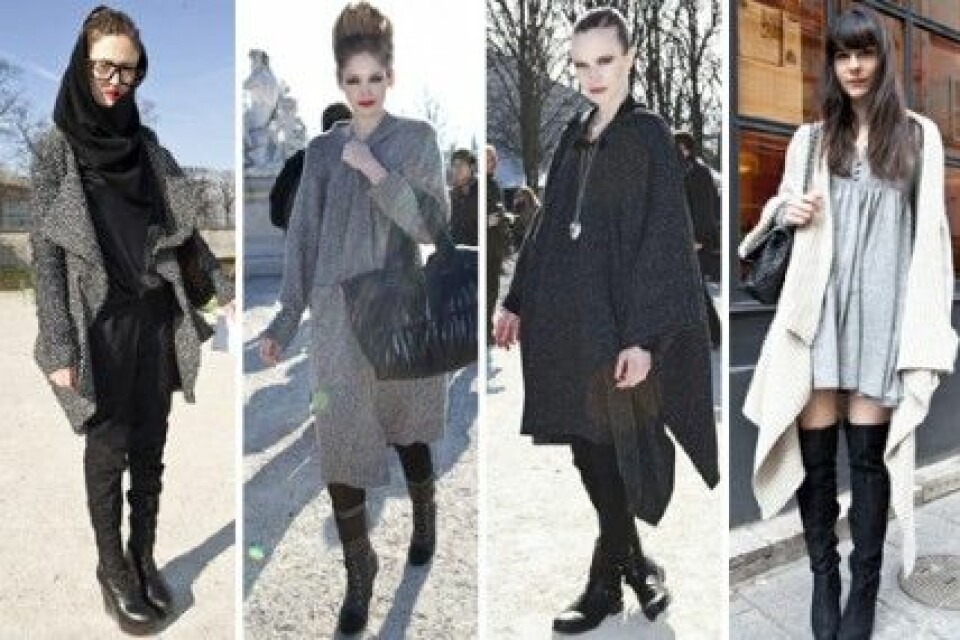 Stickade ytterplagg under Paris Fashion Week, A/W 2010. Stickade ytterplagg under Paris Fashion Week, A/W 2010.