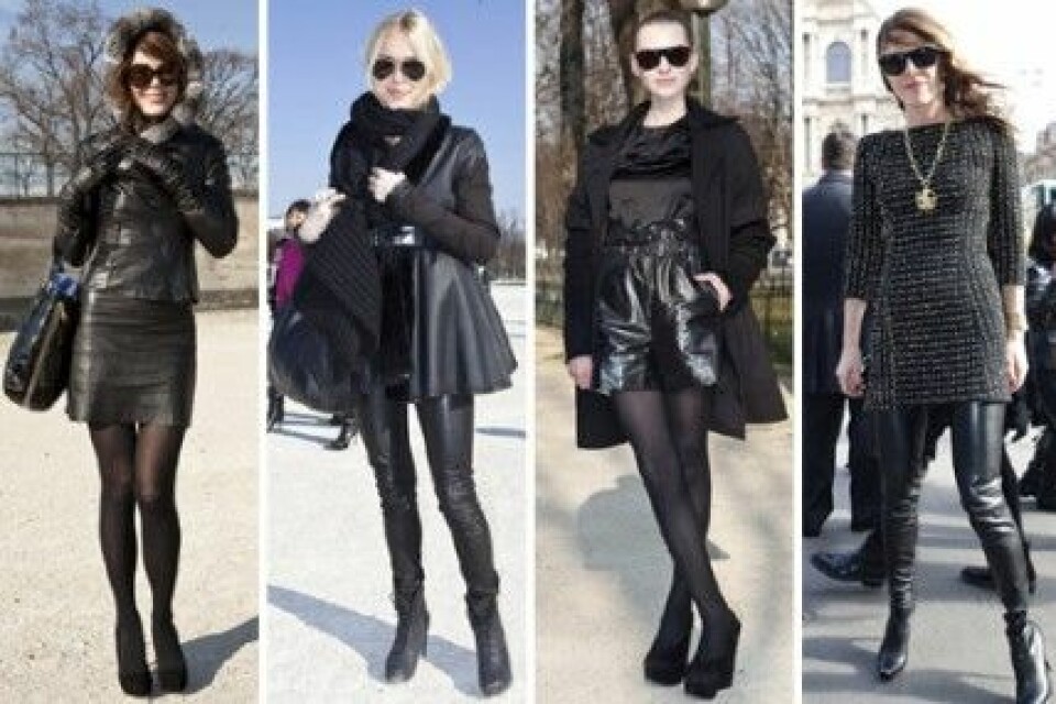 Skinnplagg under Paris Fashion Week, A/W 2010. Skinnplagg under Paris Fashion Week, A/W 2010.