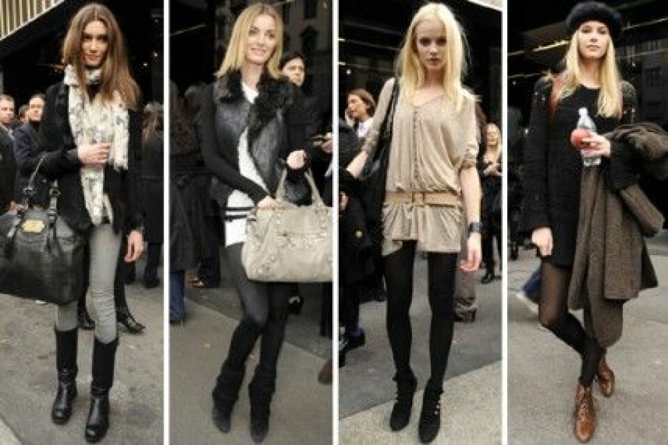 Streetstyle utanför D&G, A/W 2010. Streetstyle utanför D&G, A/W 2010.