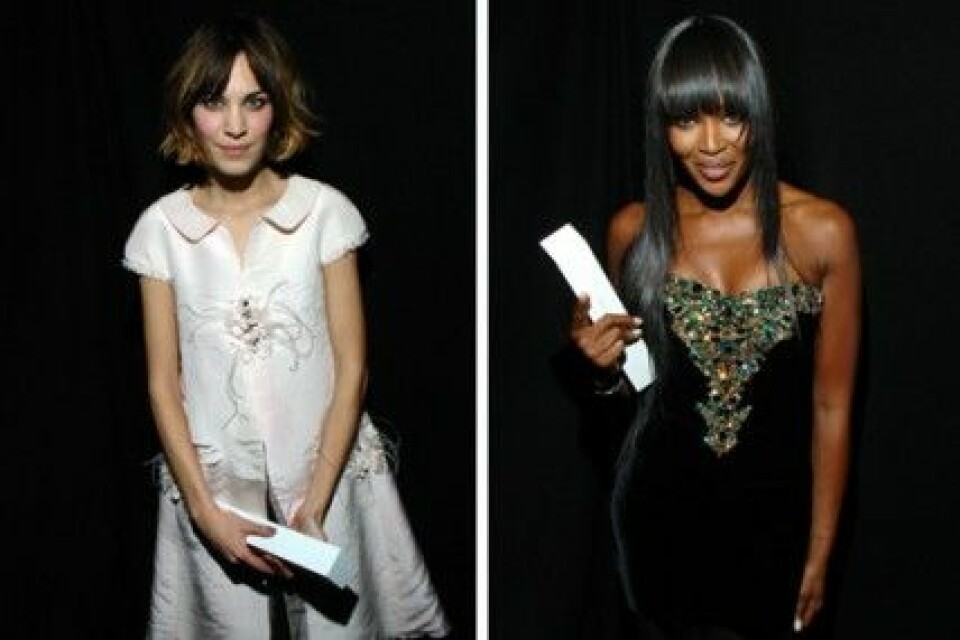 Alexa Chung och Naomi Campbell fick pris på British Fashion Awards. Alexa Chung och Naomi Campbell fick pris på British Fashion Awards.