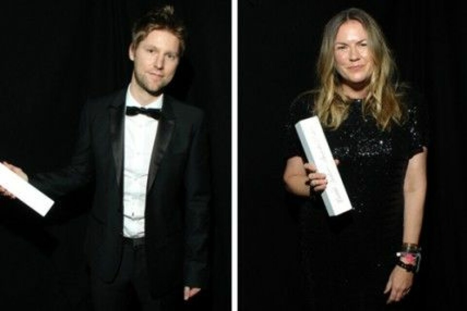 Christopher Bailey från Burberry och Emma Hill från Mulberry. Christopher Bailey från Burberry och Emma Hill från Mulberry.
