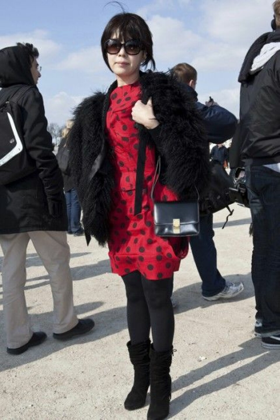 Paris Streetstyle AW/10, röda kläder
