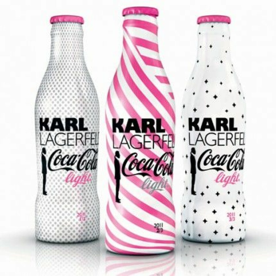 Coca-Cola light Limited Edition Collection by Karl Lagerfeld. Coca-Cola light Limited Edition Collection by Karl Lagerfeld.