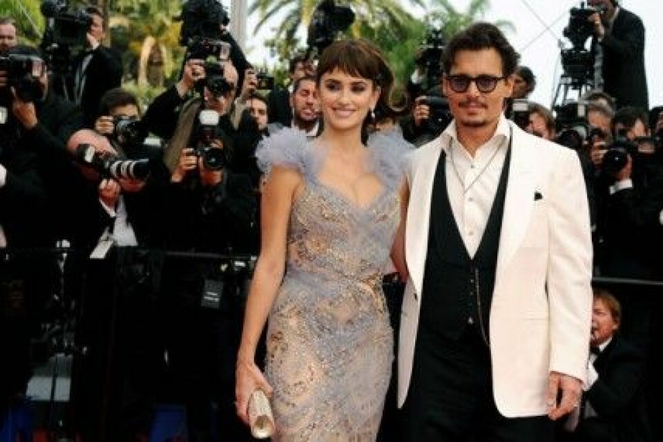 Penelope Cruz och Johnny Depp. Penelope Cruz och Johnny Depp.