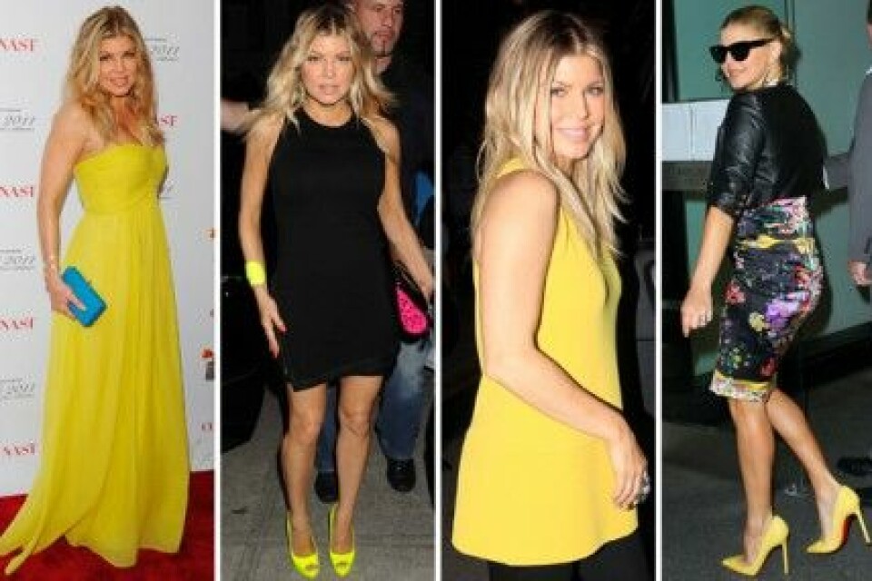 Fergie gillar gult! Fergie gillar gult!