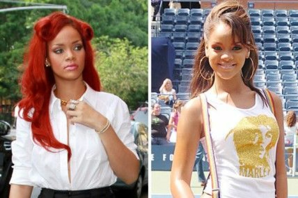 Rihanna gick från sportig pojkflicka till fashionista. Rihanna gick från sportig pojkflicka till fashionista.