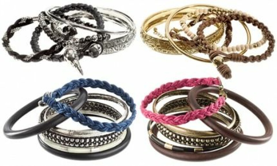 Armband från H&M, 69,50 kr/set. Armband från H&M, 69,50 kr/set.
