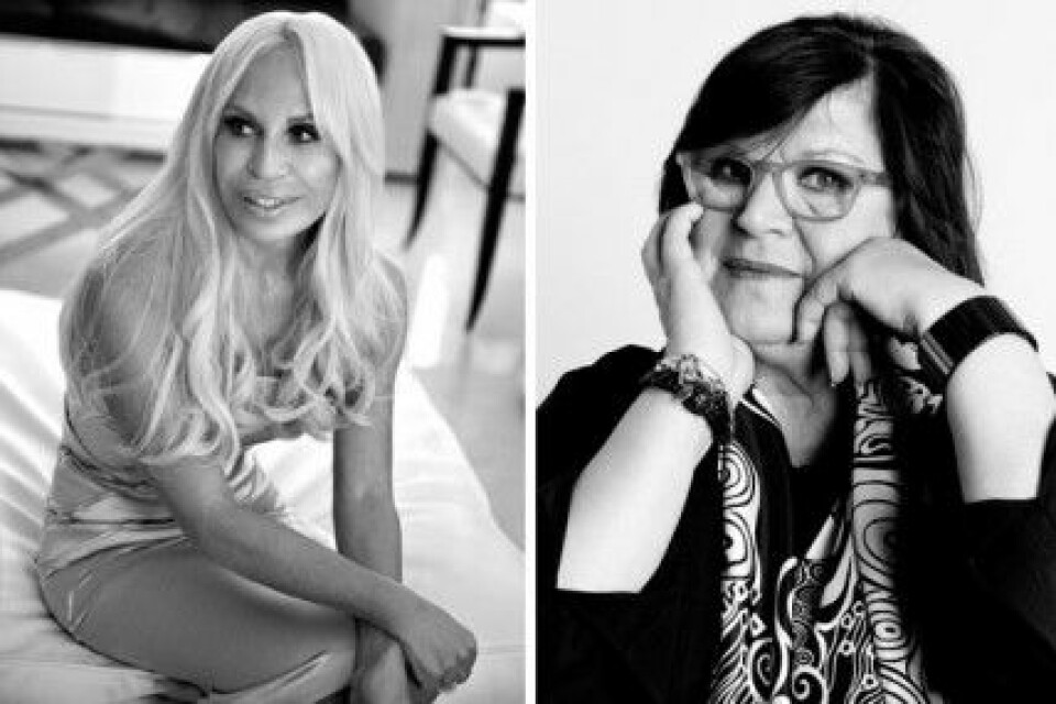 Donatella Versace och Margareta van den Bosch. Donatella Versace och Margareta van den Bosch.