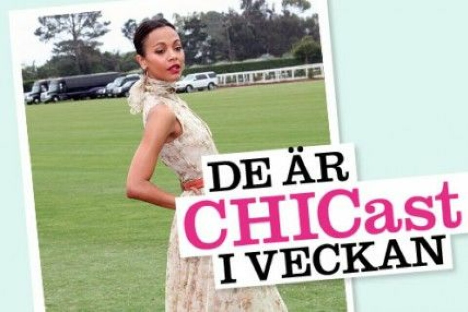 Zoe Saldana är en av veckans chicaste. Zoe Saldana är en av veckans chicaste.