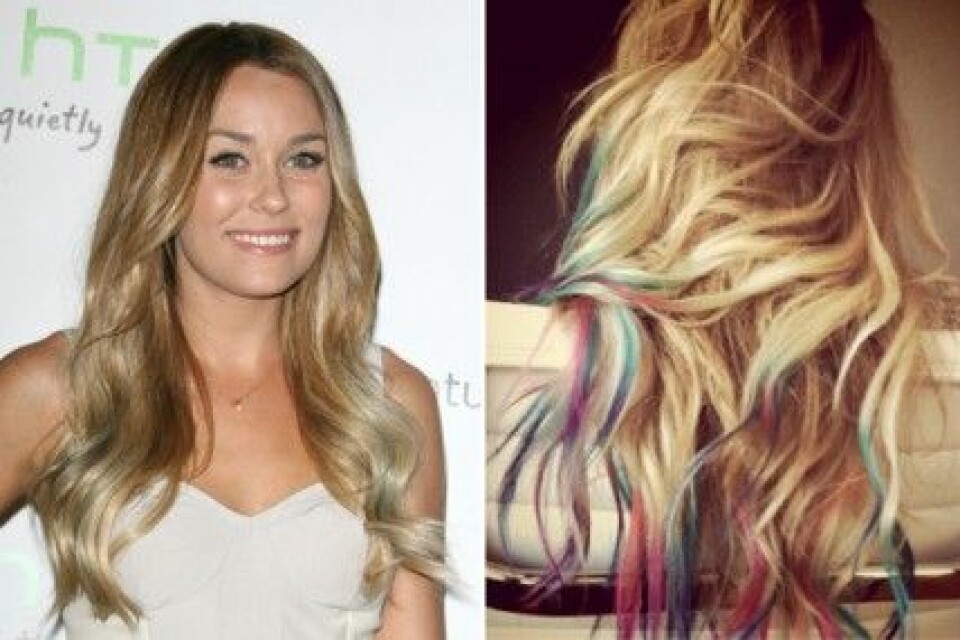 Lauren Conrad har experimenterat med färg! Lauren Conrad har experimenterat med färg!