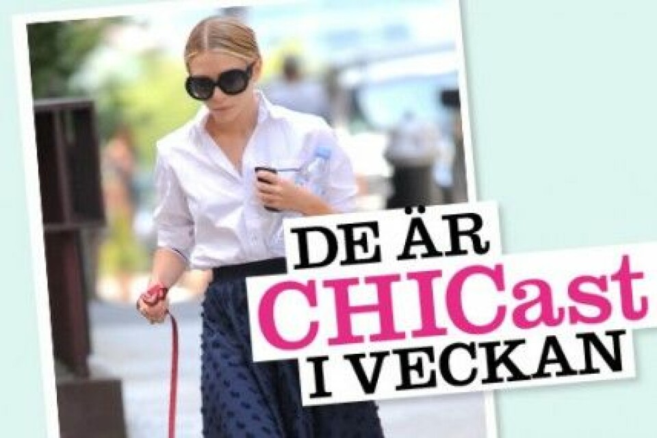 Ashley Olsen är en av veckans chicaste. Ashley Olsen är en av veckans chicaste.