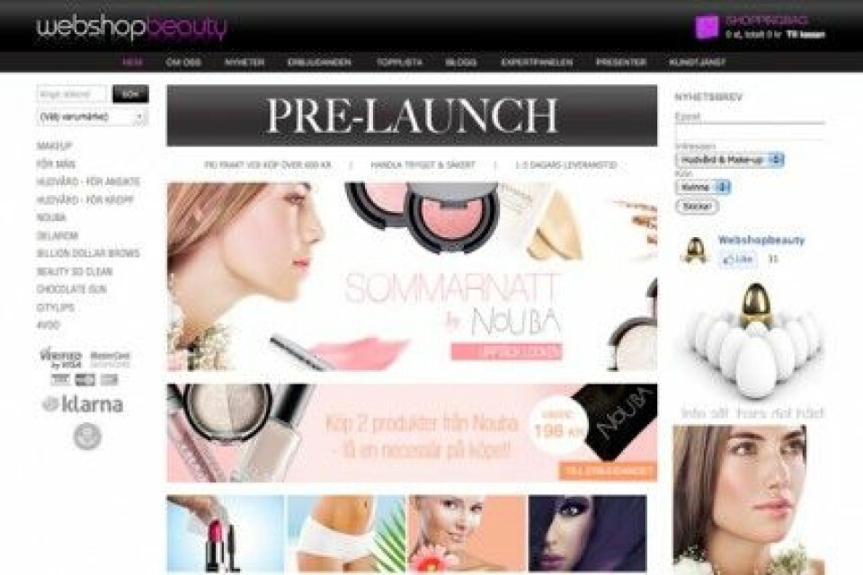 Webshopbeauty.se - nyöppnad webbshop för skönhet. Webshopbeauty.se - nyöppnad webbshop för skönhet.