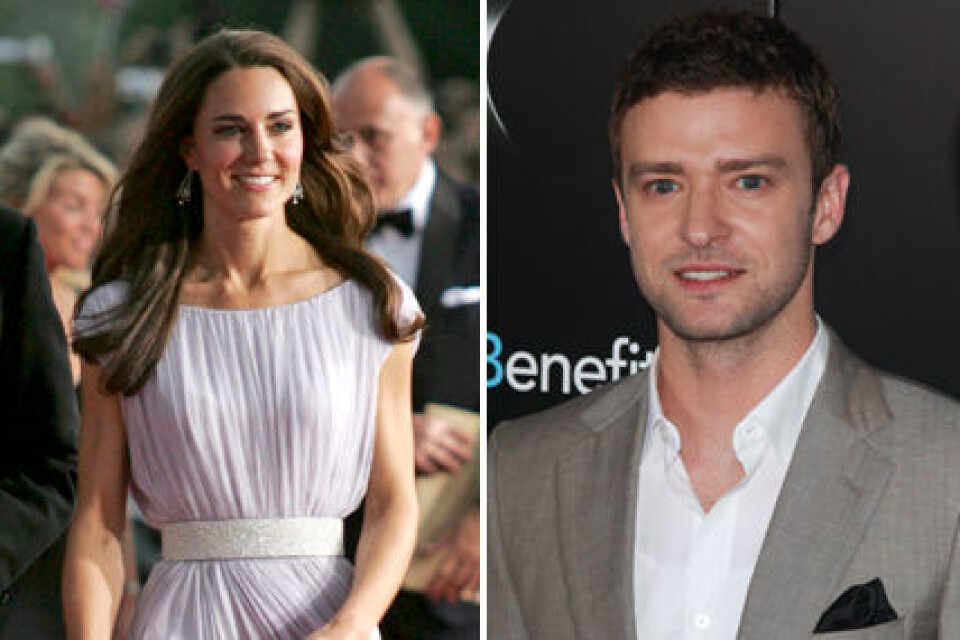 Kate Middleton och Justin Timberlake är två utav namnen på Vanity Fairs välkända lista. Kate Middleton och Justin Timberlake är två utav namnen på Vanity Fairs välkända lista.