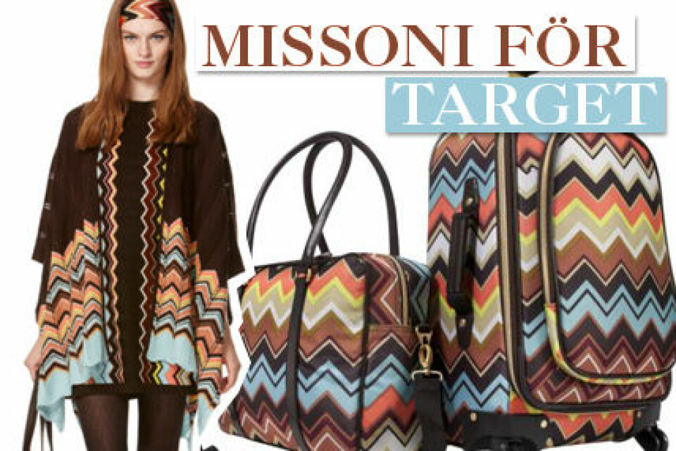 Missoni släpper en stor kollektion för amerikanska budgetkedjan Target. Missoni släpper en stor kollektion för amerikanska budgetkedjan Target.
