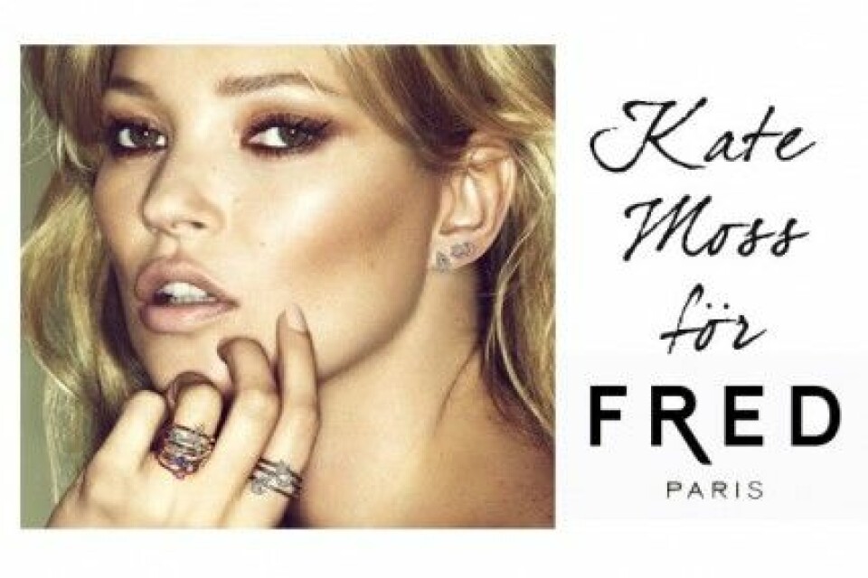 Kate Moss designar smycken för Fred. Kate Moss designar smycken för Fred.