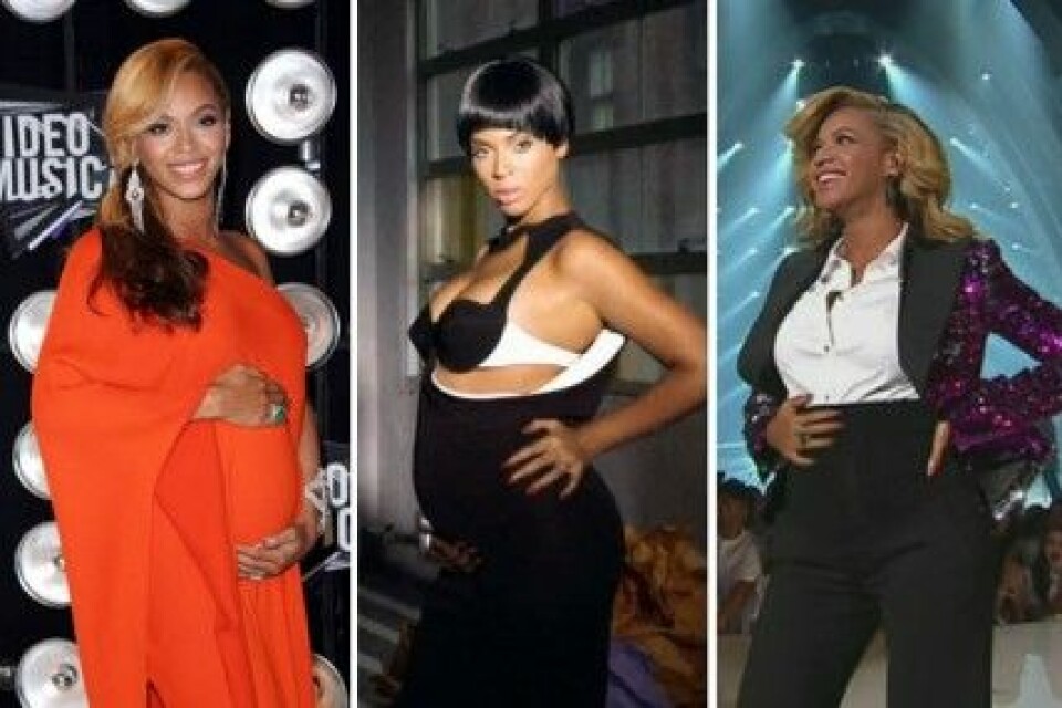 Gravida Beyoncé planerar en mammalinje. Gravida Beyoncé planerar en mammalinje.