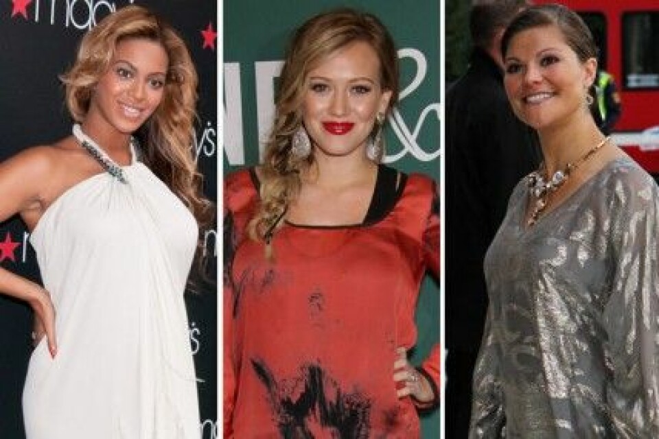 Beyoncé, Hilary och Victoria ska snart bli mammor för första gången. Beyoncé, Hilary och Victoria ska snart bli mammor för första gången.