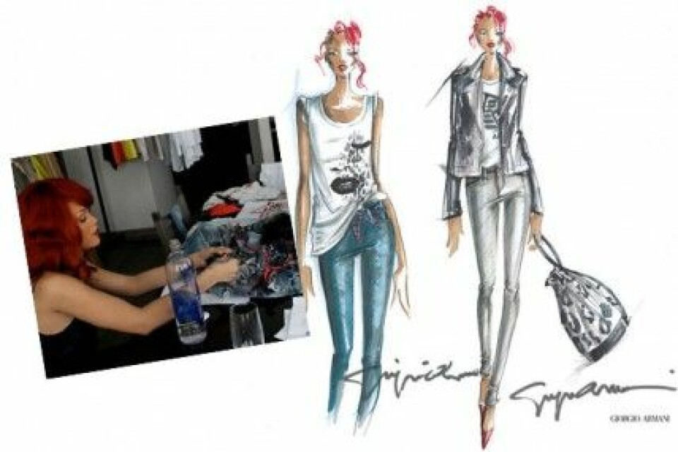 Rihanna designar en egen kollektion för Armani. Rihanna designar en egen kollektion för Armani.