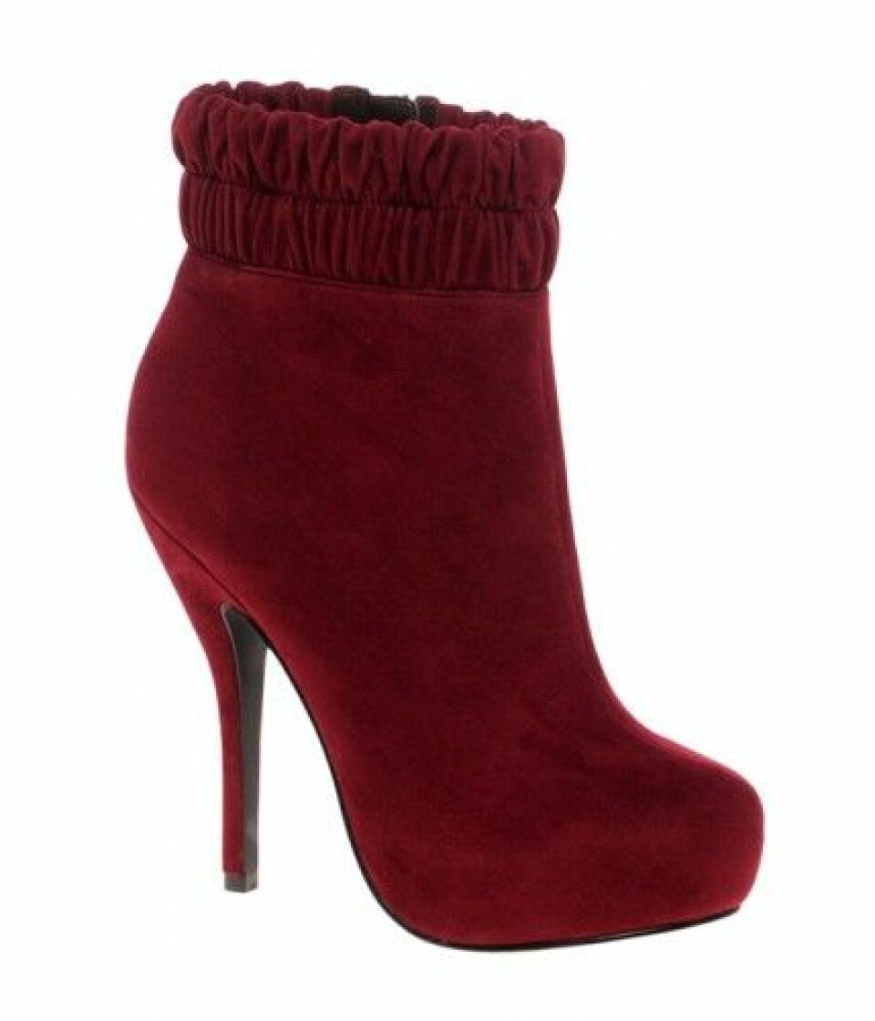 Höstshopping: Vinröda ankelboots