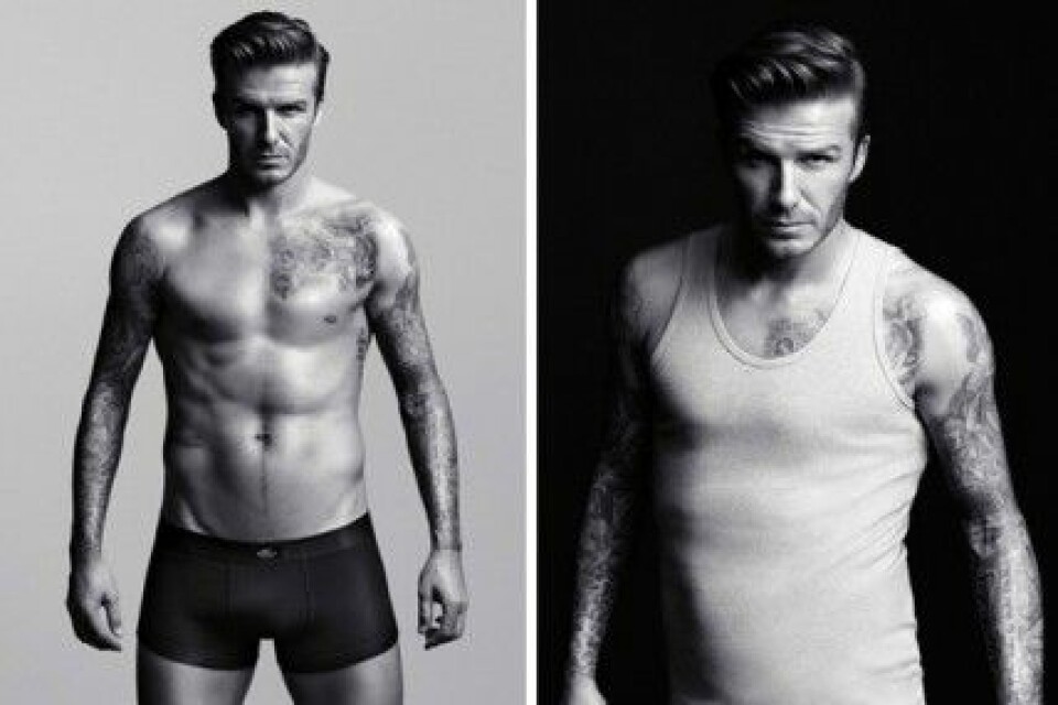 David Beckham lanserar bodywear på H&M i februari 2012. David Beckham lanserar bodywear på H&M i februari 2012.