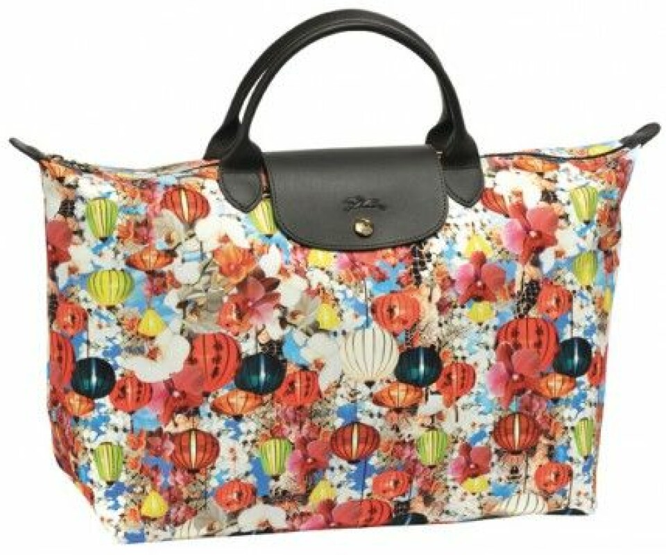 Mary Katrantzou Le Pliage for Longchamp, spring 2012. Mary Katrantzou Le Pliage for Longchamp, spring 2012.
