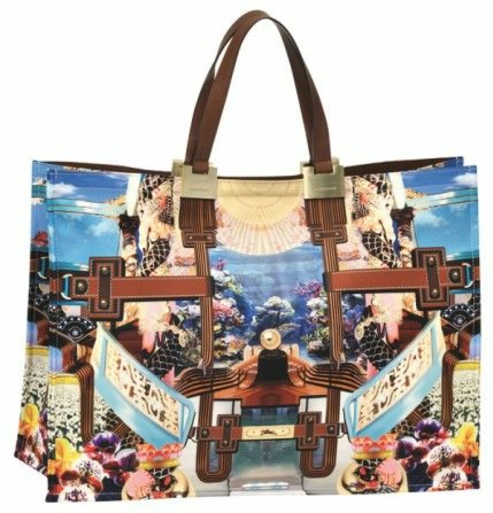 Mary Katrantzou for Longchamp, spring 2012. Mary Katrantzou for Longchamp, spring 2012.