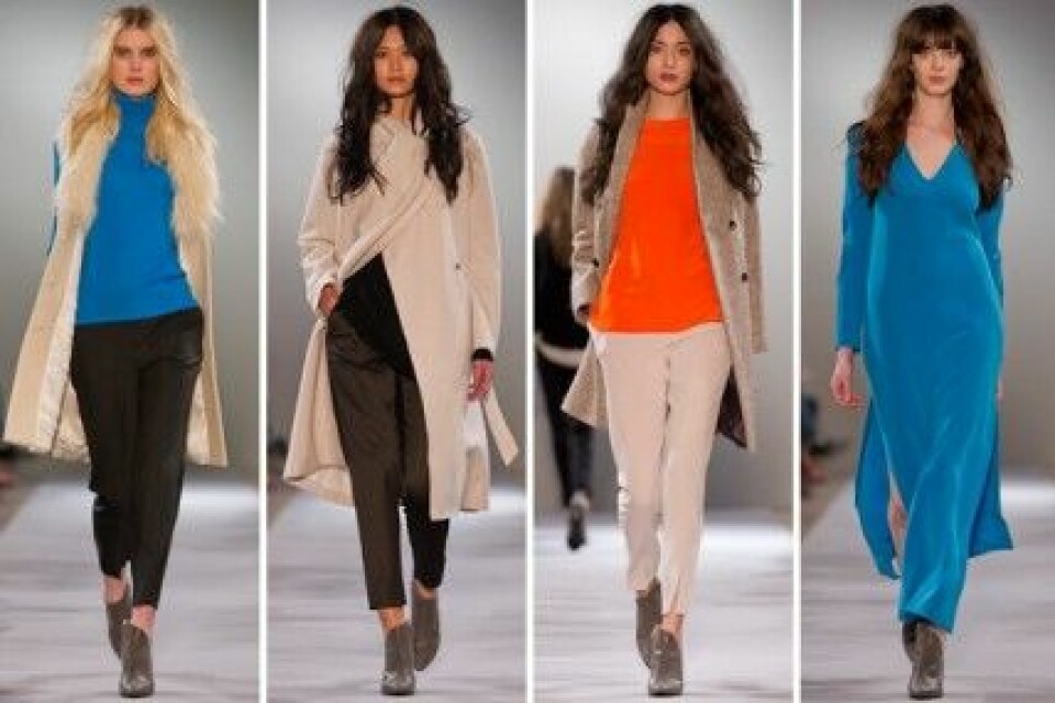 Starka färger blandat med neutraler hos Filippa K, A/W 2012. Starka färger blandat med neutraler hos Filippa K, A/W 2012.