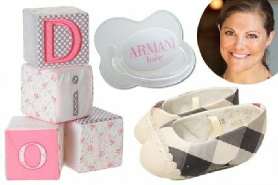 Kommer kronprinsessan Victorias baby att bära Dior, Armani eller Burberry? Kommer kronprinsessan Victorias baby att bära Dior, Armani eller Burberry?