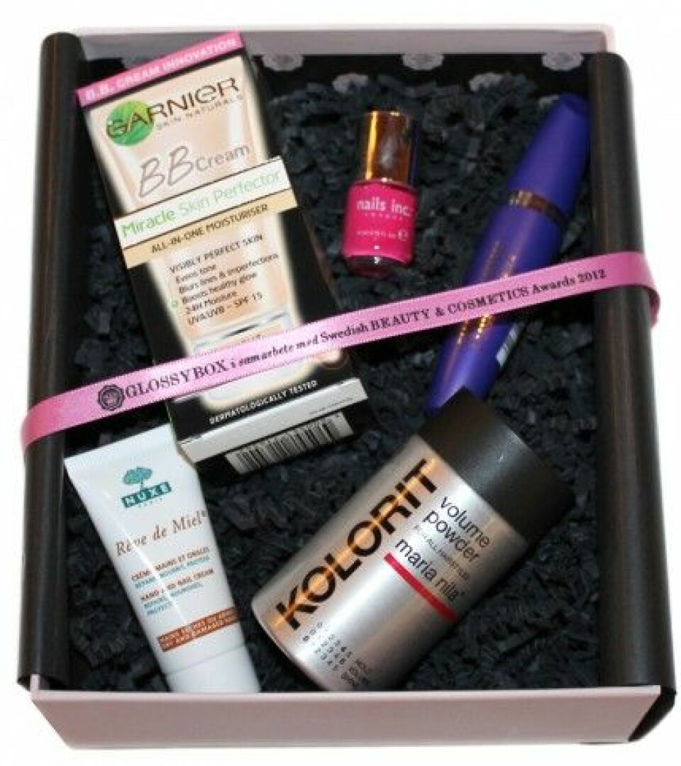 Glossy Box i samarbete med Swedish Beauty & Cosmetics Awards. Glossy Box i samarbete med Swedish Beauty & Cosmetics Awards.