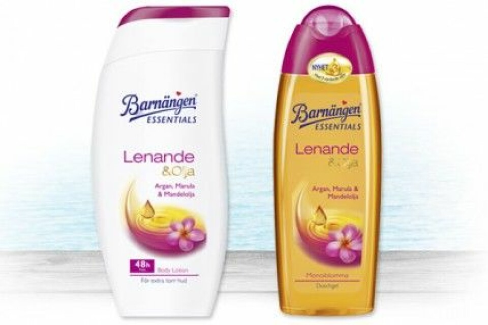 Barnängen Lenande och Olja: Body lotion, 35 kr. Duschgel: 25 kr. Barnängen Lenande och Olja: Body lotion, 35 kr. Duschgel: 25 kr.