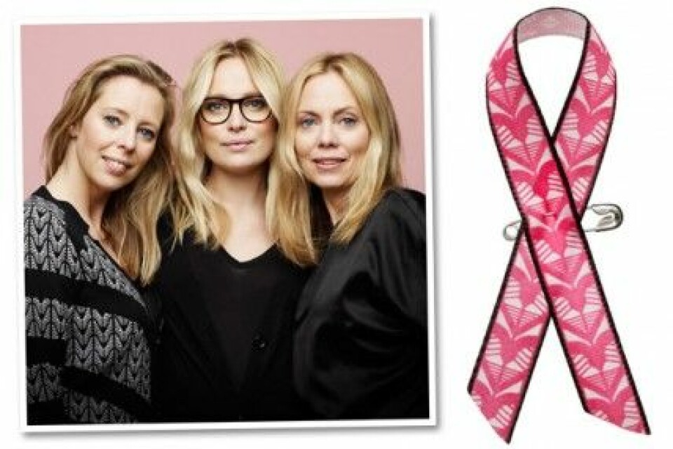 Dagmar har designat årets Rosa Band. Pris: 25 kr. Dagmar har designat årets Rosa Band. Pris: 25 kr.