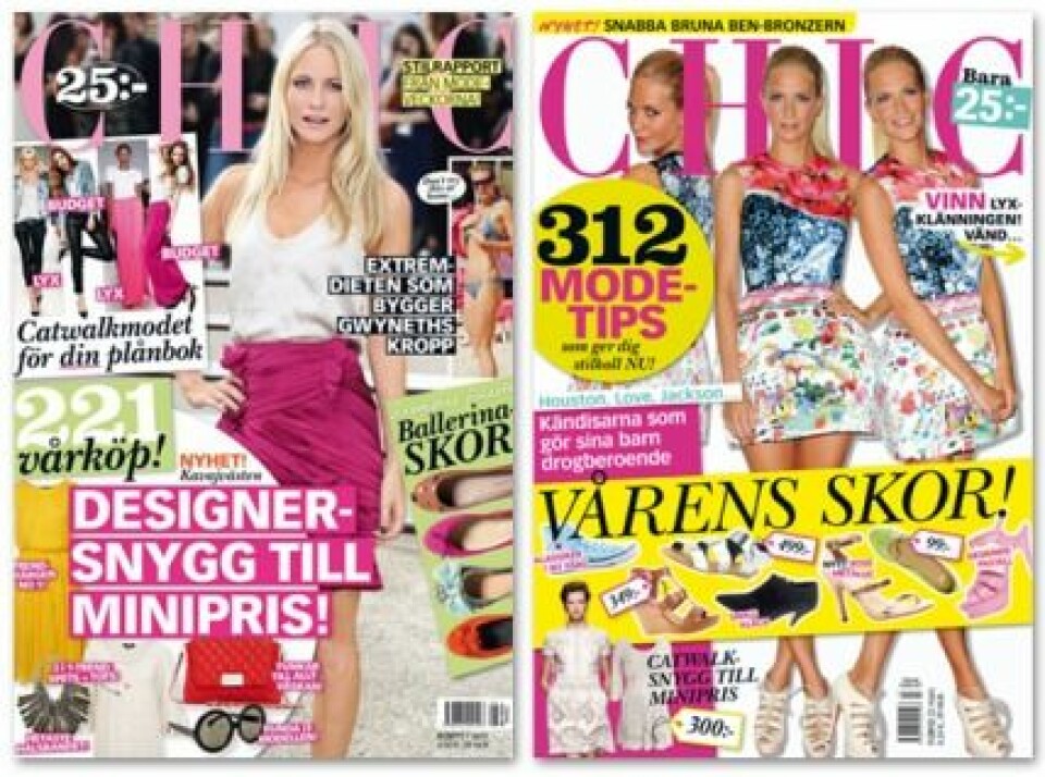 Poppy Delevingne på omslaget av Baaam nr 8-2011 och 7-2012. Poppy Delevingne på omslaget av Baaam nr 8-2011 och 7-2012.
