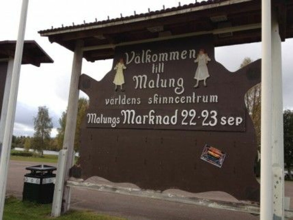 Malung - världens skinncentrum. Malung - världens skinncentrum.