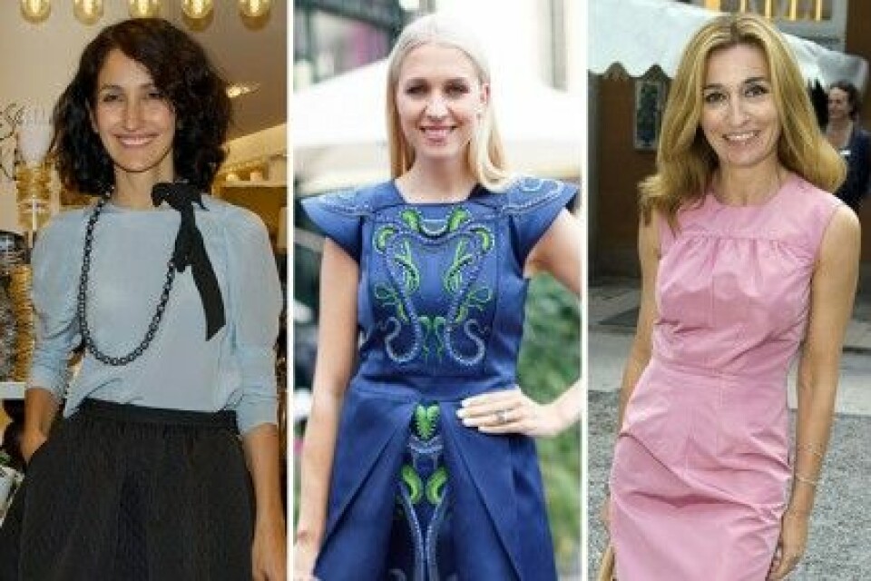 Marina Kereklidou, Emilia de Poret och Martina Bonnier. Marina Kereklidou, Emilia de Poret och Martina Bonnier.