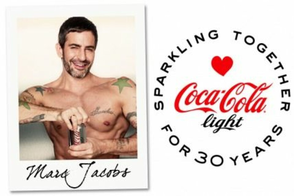 Marc Jacobs är ny Creative Director för Coca-Cola light. Marc Jacobs är ny Creative Director för Coca-Cola light.