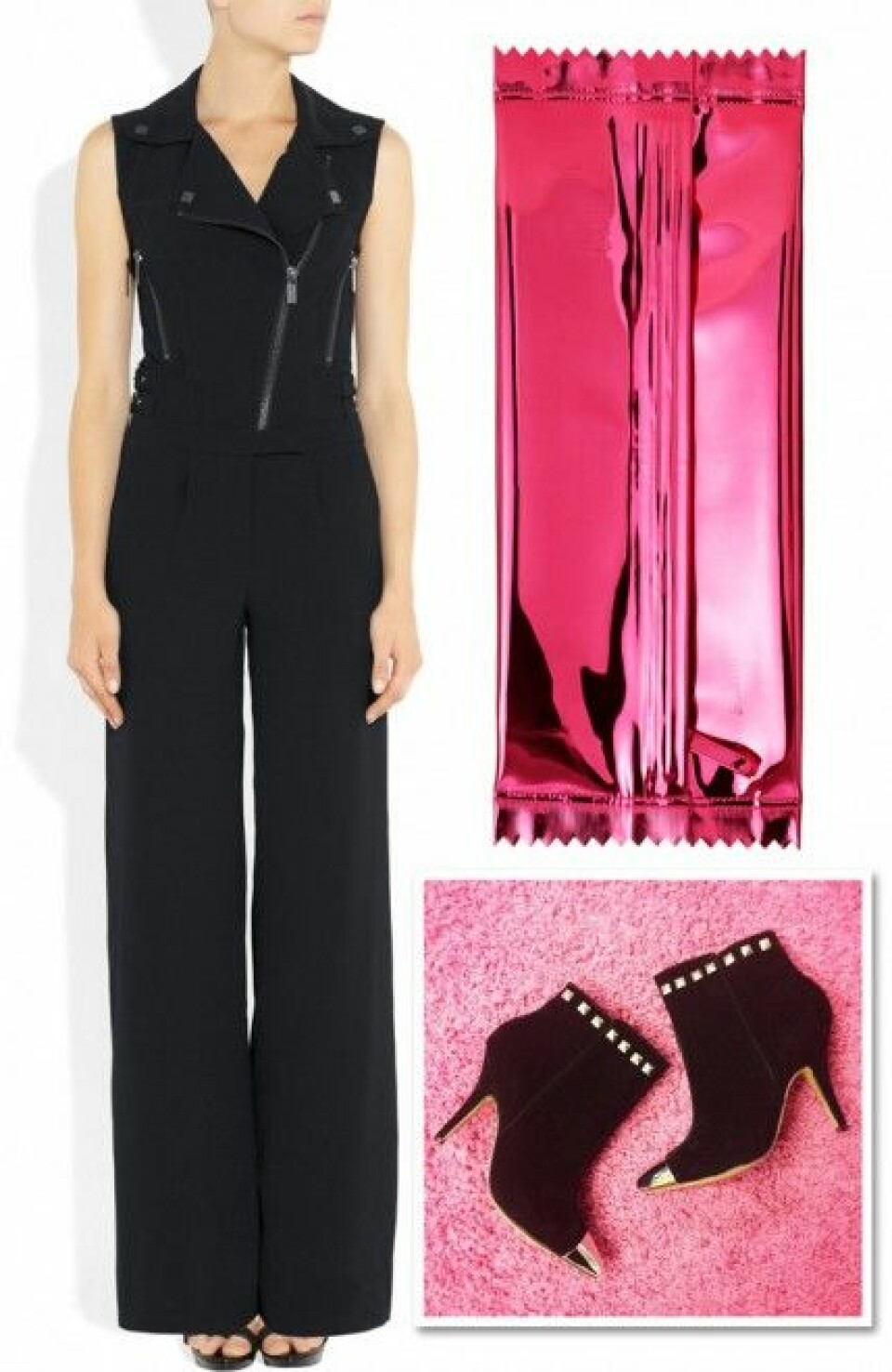 Jumpsuit/Karl Lagerfeld. Cluth/Margiela with H&M. Skor/Nilson. Jumpsuit/Karl Lagerfeld. Cluth/Margiela with H&M. Skor/Nilson.
