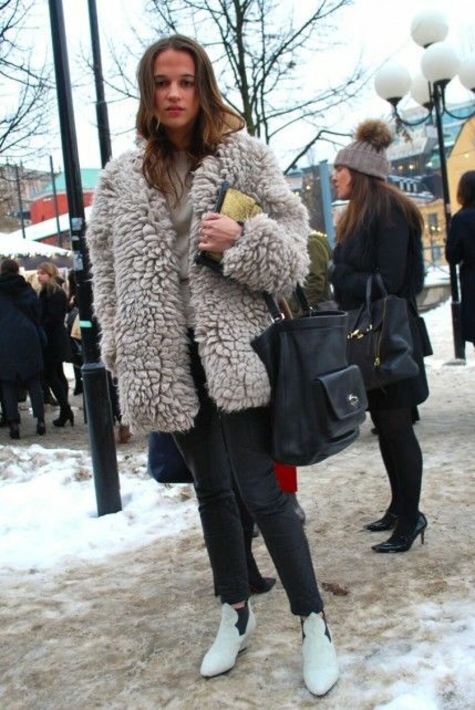 Alicia Vikander på Mercedes-Benz Fashion Week i Stockholm. Alicia Vikander på Mercedes-Benz Fashion Week i Stockholm.