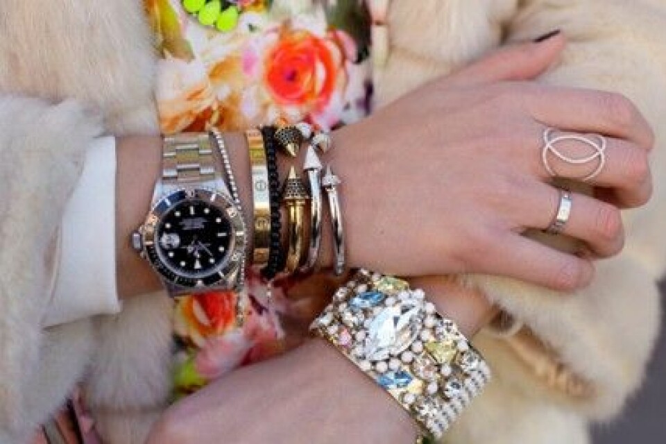 Chiara Ferragni med sitt Cartier Love bracelet. Chiara Ferragni med sitt Cartier Love bracelet.