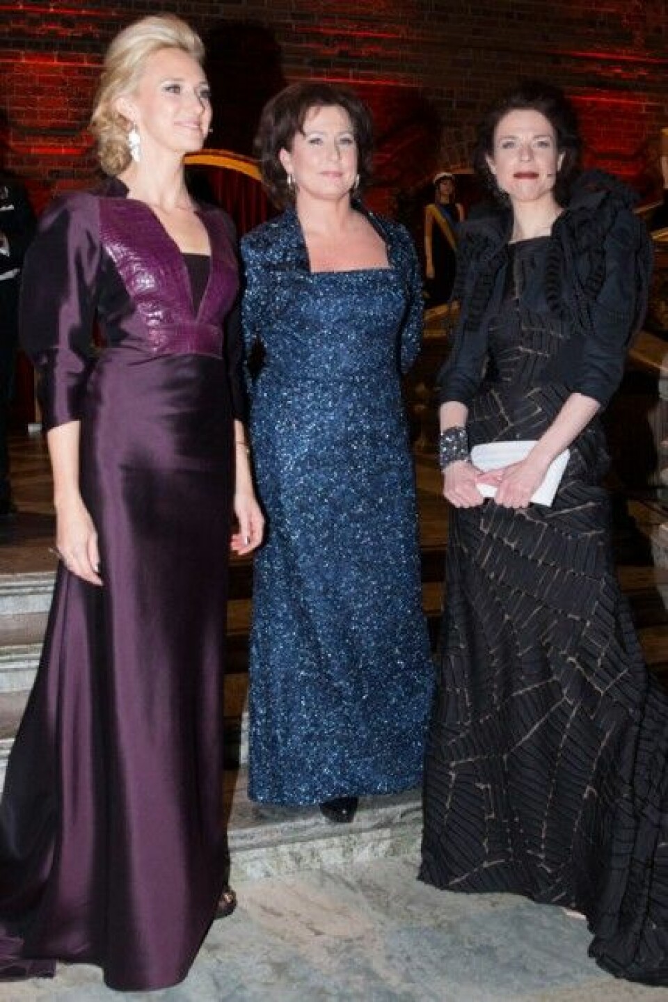 Anna Hedenmo (mitten) på Nobelfesten 2013. Anna Hedenmo (mitten) på Nobelfesten 2013.