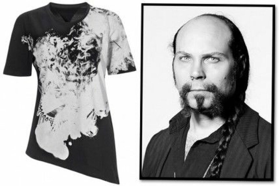 Claes Berkes t-shirt för Ellos är unisex och kostar 499 kr. Claes Berkes t-shirt för Ellos är unisex och kostar 499 kr.