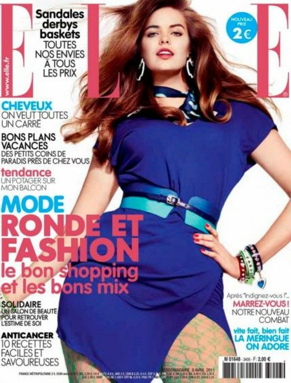 Robyn Lawley på franska ELLE i april 2011. Foto: Lee Broomfield Robyn Lawley på franska ELLE i april 2011. Foto: Lee Broomfield