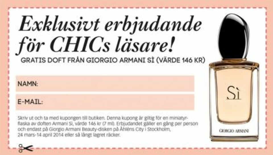 Klicka på kupongen så öppnas den i ett nytt fönster! Klicka på kupongen så öppnas den i ett nytt fönster!