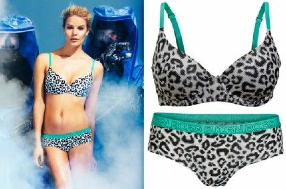 Leopardmönstrad behå (249 kr) och trosa (149 kr) från Björn Borg. Leopardmönstrad behå (249 kr) och trosa (149 kr) från Björn Borg.