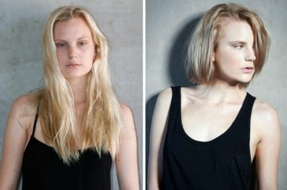 Jennifer i ”Top Model Sverige” före och efter makeover. Jennifer i ”Top Model Sverige” före och efter makeover.