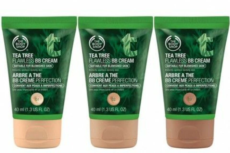 The Body Shop Tea Tree Flawless BB Cream kostar 150 kr. The Body Shop Tea Tree Flawless BB Cream kostar 150 kr.