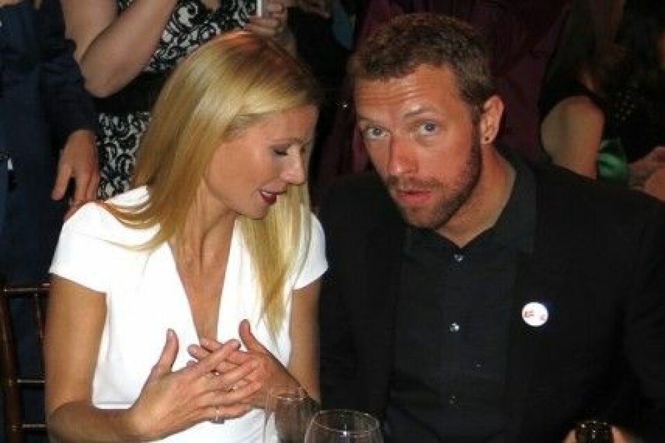 Gwyneth Paltrow och Chris Martin på middag 11 januari 2014. Gwyneth Paltrow och Chris Martin på middag 11 januari 2014.