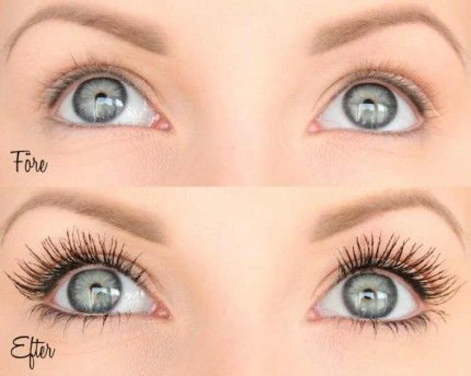 Före och efter Magnetic Lash mascara. Foto: Helena Rönnblad. Före och efter Magnetic Lash mascara. Foto: Helena Rönnblad.