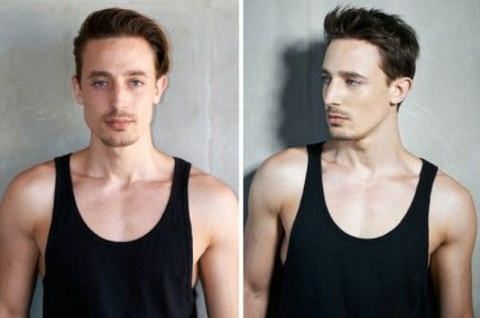 Kostas i ”Top Model Sverige” före och efter makeover. Kostas i ”Top Model Sverige” före och efter makeover.