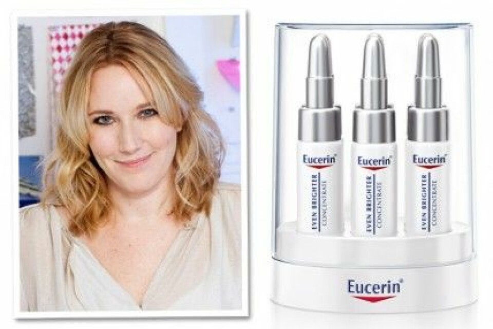 Jessica Blockström gillar Eucerin Even Brighter Concentrate, 389 kr/6 x 5 ml. Jessica Blockström gillar Eucerin Even Brighter Concentrate, 389 kr/6 x 5 ml.