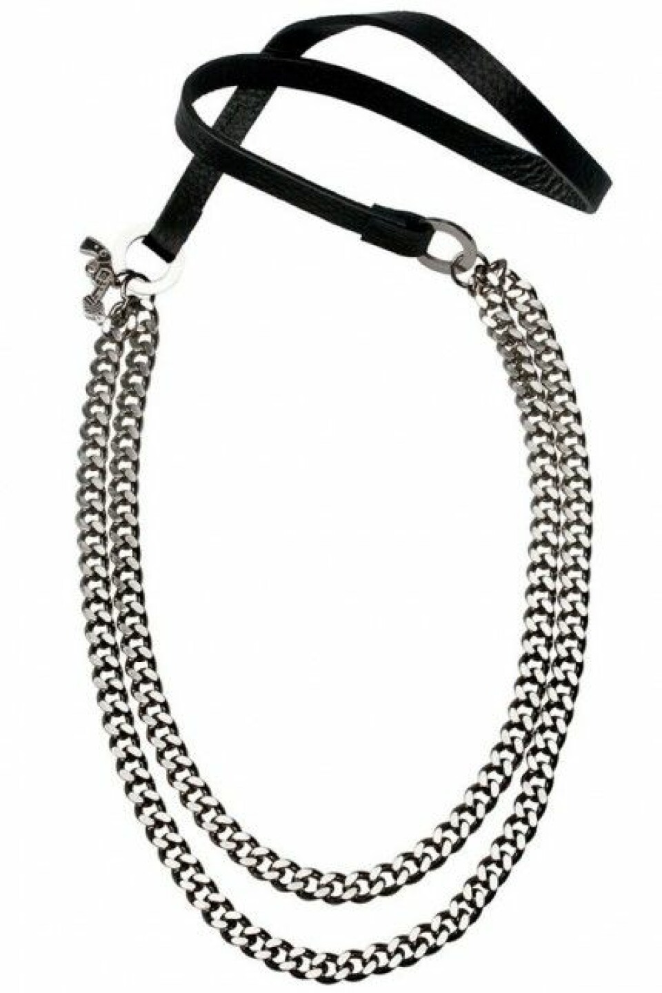OXXO Design halsband med läderband och stålkedja för Non-Violence, 599 kr. OXXO Design halsband med läderband och stålkedja för Non-Violence, 599 kr.